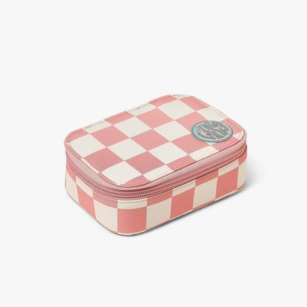 Pink Checkered Jewelry Case - Pura Vida Bracelets | Pura Vida Bracelets