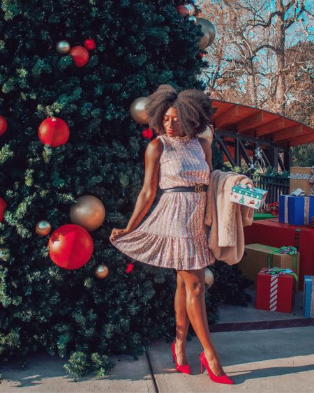 Holiday Cocktail Party Outfit Idea ✨Wearing a size medium and could have sized down. Only $20! 

Holiday outfit, cocktail party outfit, holiday look, Christmas party outfit idea, sparkly dress, sparkly top, 

#LTKunder100 #LTKSeasonal #LTKHoliday
