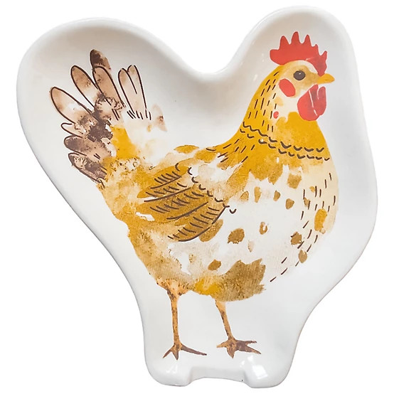 Red Shed  5.3 in. Chicken Ceramic Spoon Rest | Tractor Supply