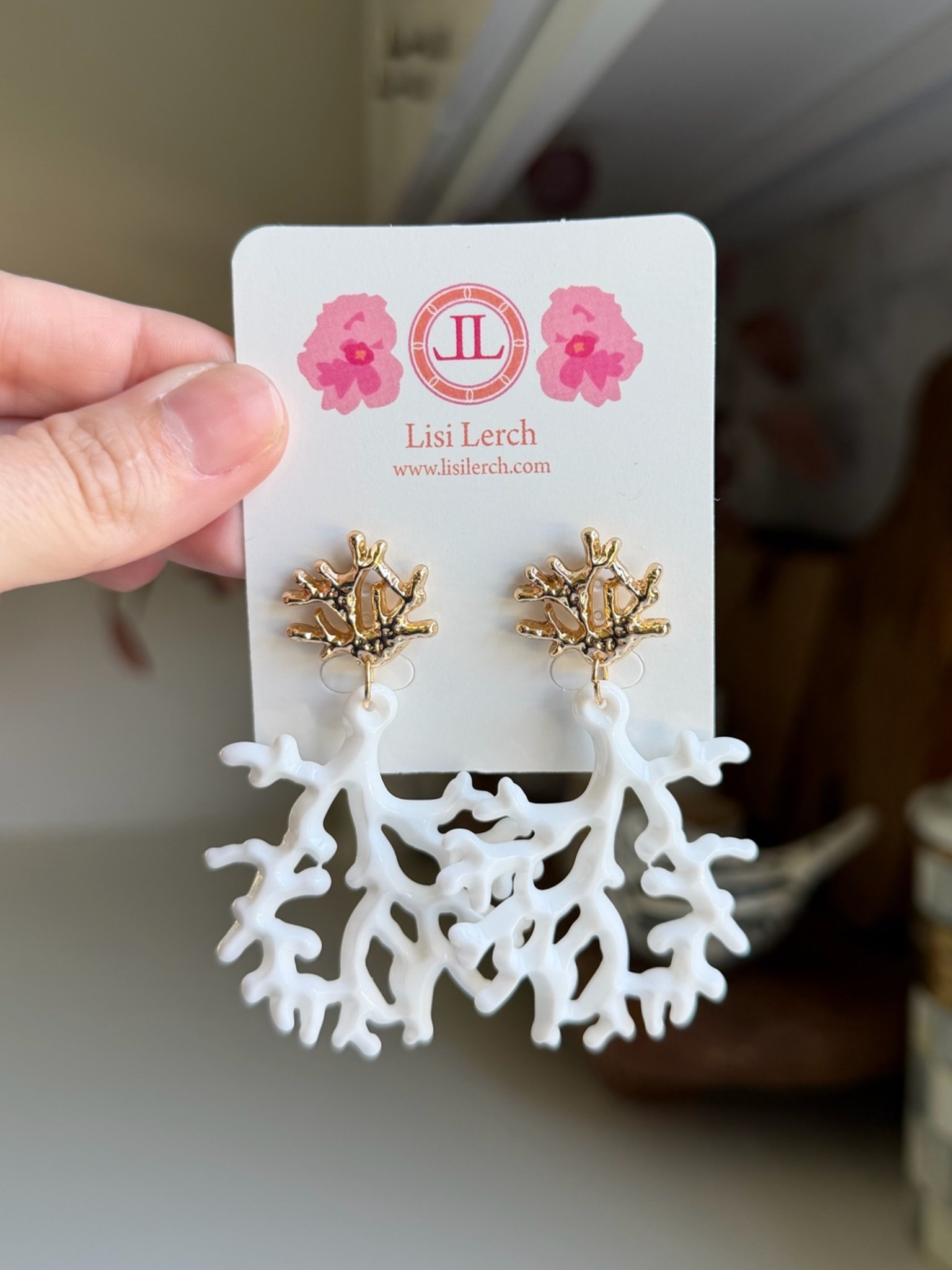 The prettiest coral earrings for summer! Use code 20ASHLEY for 20% off your order!