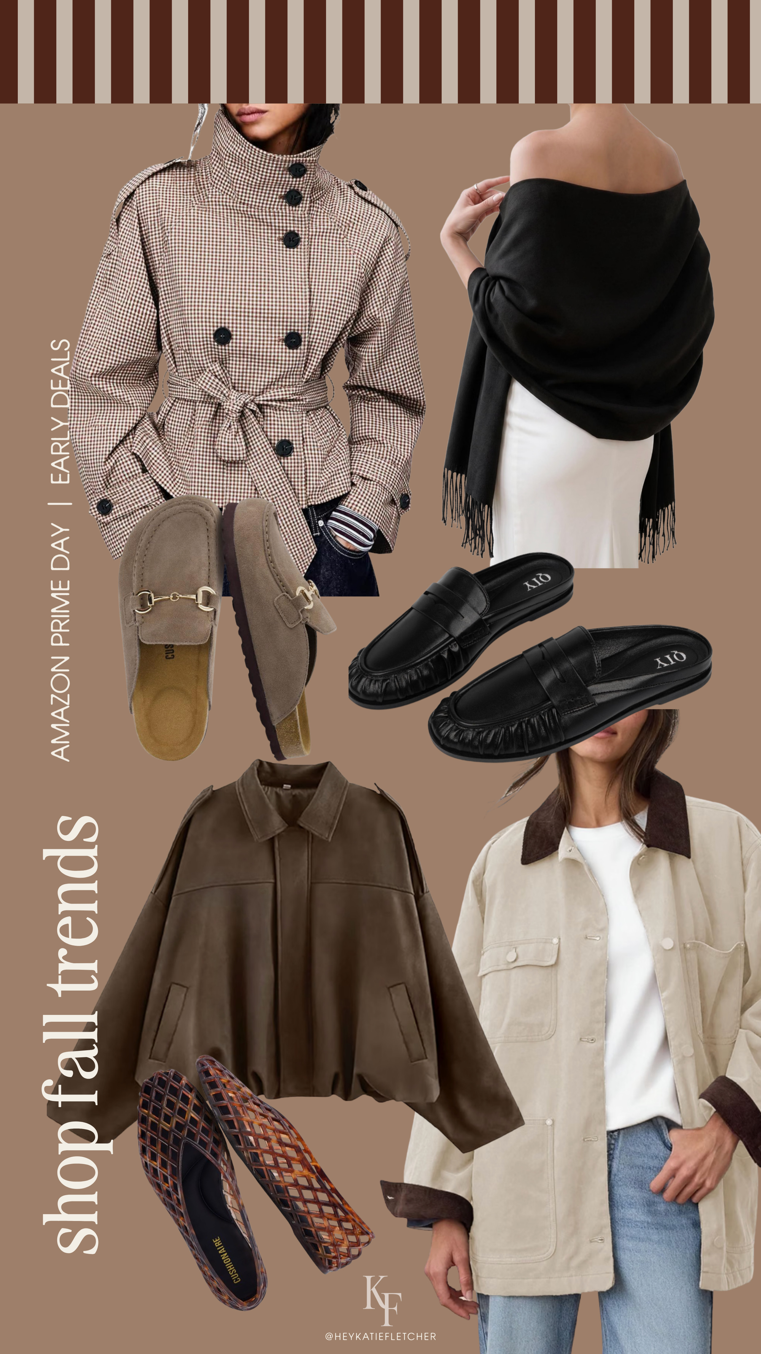Amazon Early Prime Deals - Fall fashion trends edition. Here are my curated picks on the best of Amazon fashion finds during prime big deals days. 

Fall fashion, barn jacket, fall jackets, slides, flats, chilly weather 

 #LTKootd #LTKSeasonal #LTKSaleAlert