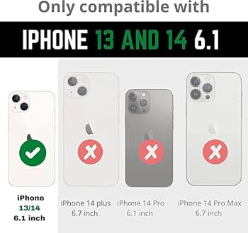 ArtsEvo Designed for iPhone 14 Case and iPhone 13 Case, 6.6ft Drop Protection, Full Body Protecti... | Amazon (US)