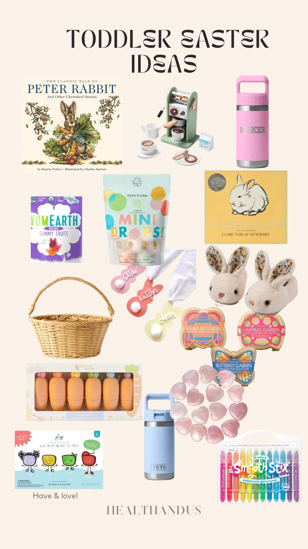 Toddler Easter basket ideas! I had custom bunny tags made on Etsy and we use the same basket every year. 

#LTKParties #LTKSeasonal #LTKKids