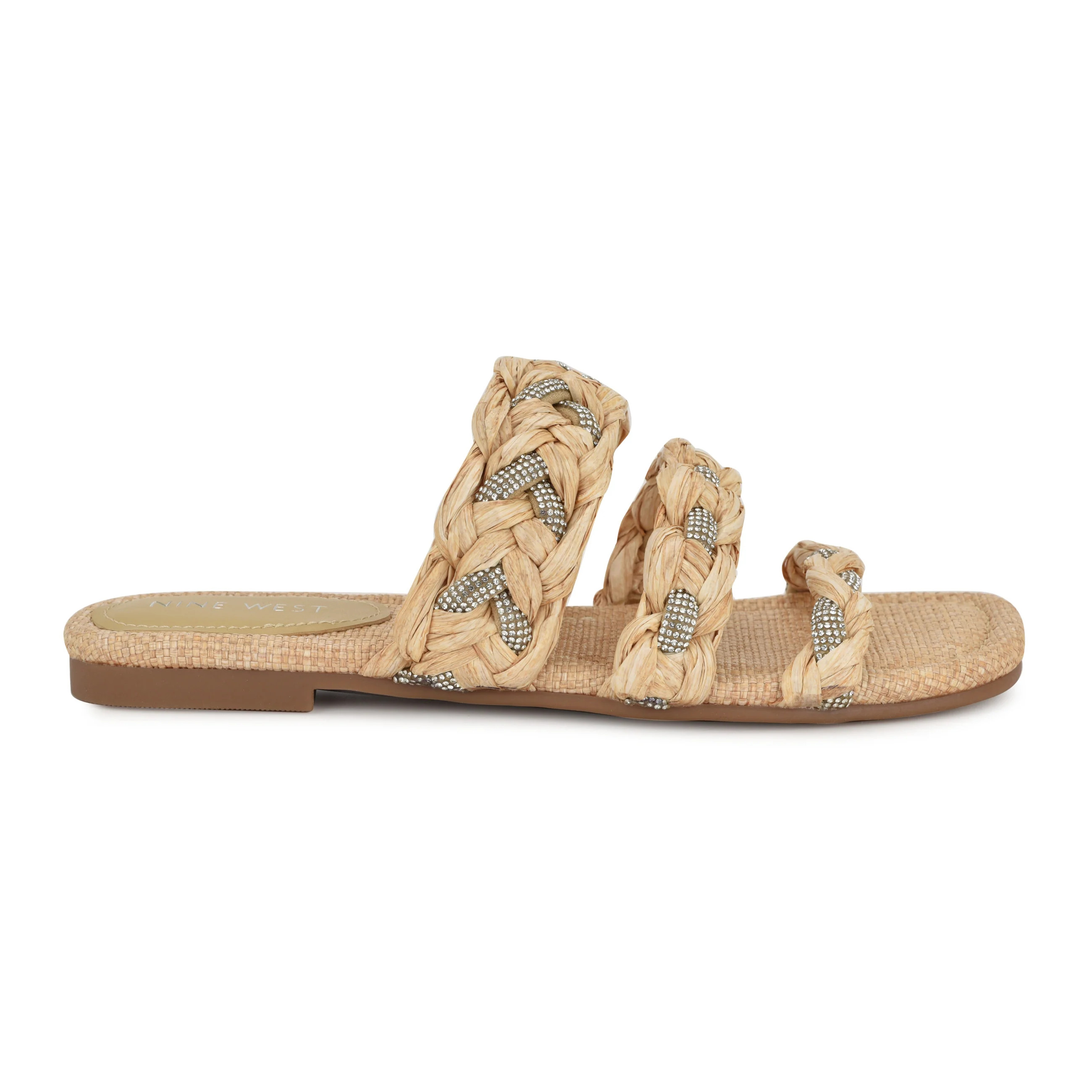 Qazz Flat Slide Sandals | Nine West (US)