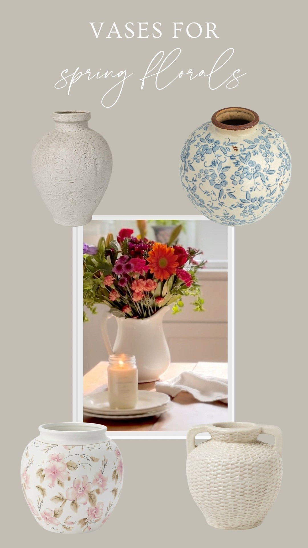 Adorable vases for real OR faux florals for spring💐

#LTKSeasonal #LTKHome