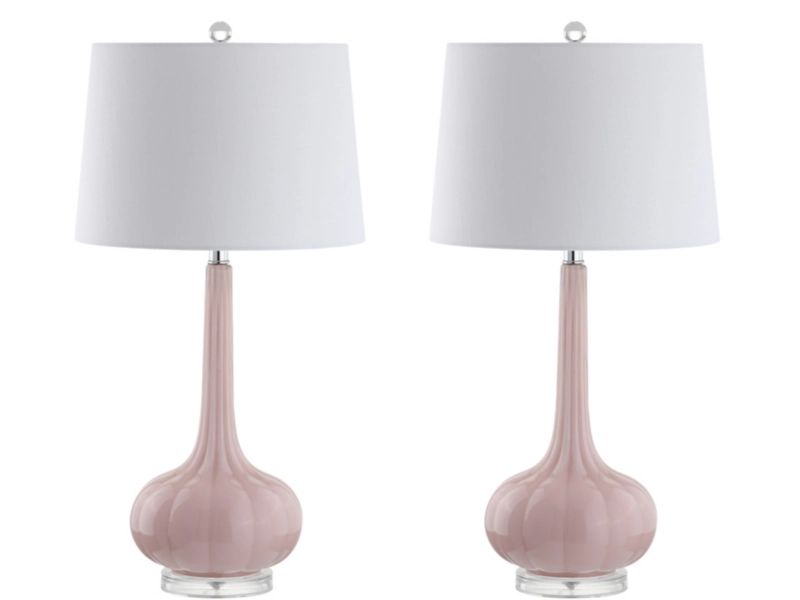 Jonathan Y Bette Glass Teardrop LED Table Lamp (Set of 2) | Ashley Homestore