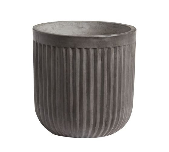 Concrete Fluted Planters | Pottery Barn (US)