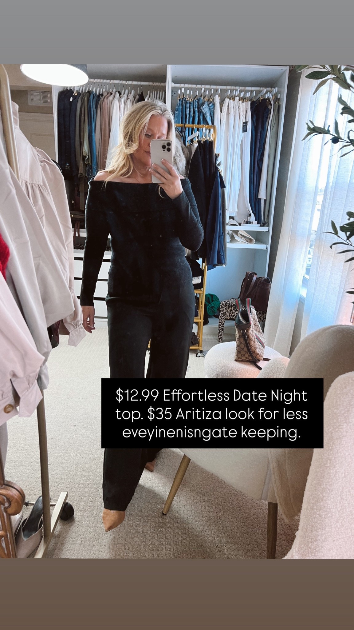 $12.99 Effortless Date Night top. $35 Aritiza look for less eveyinenisngate keeping.



#LTKFindsUnder100 #LTKMidsize #LTKOver40