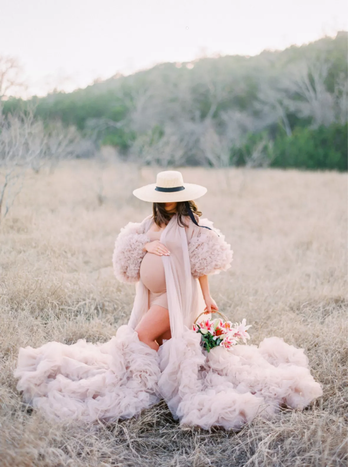 Pink Maternity Dress for Photo … curated on LTK