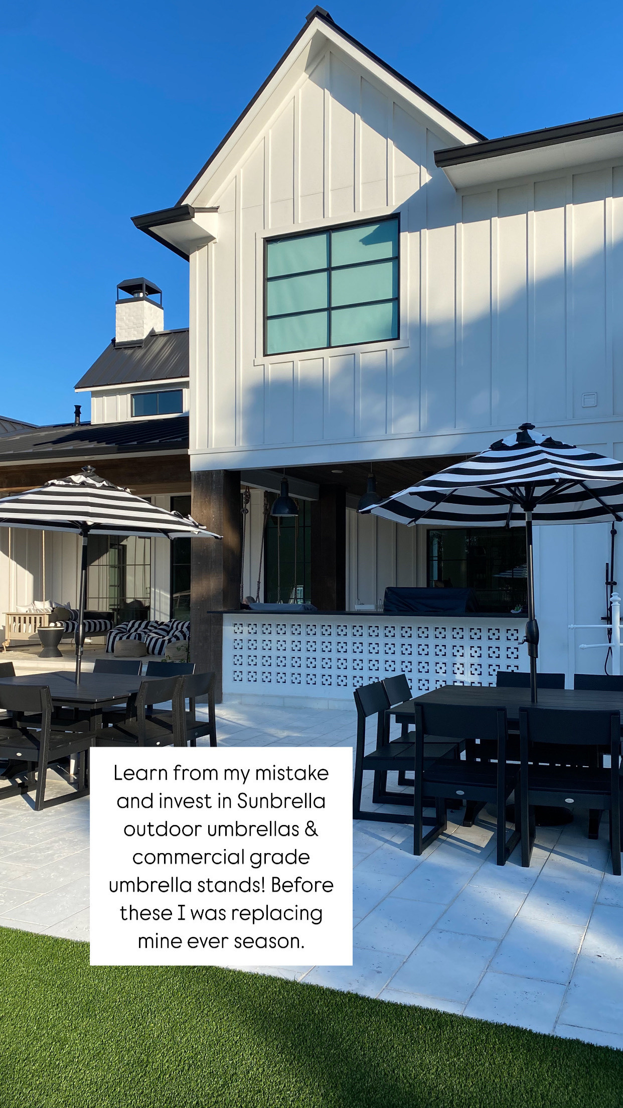 High quality outdoor umbrellas and stands make a huge difference! I have had these for three years and they’re the first I haven’t had to replace after one season! 

Outdoor furniture / patio furniture / pool furniture / umbrella stand / Frontgate / sunbrella / swim / pool / sting home / watch now / home refresh 

#LTKSeasonal #LTKHome #LTKSwim