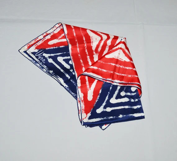 Vintage Scarf  Vera Neumann 1960s or 1970s Red White and - Etsy | Etsy (US)