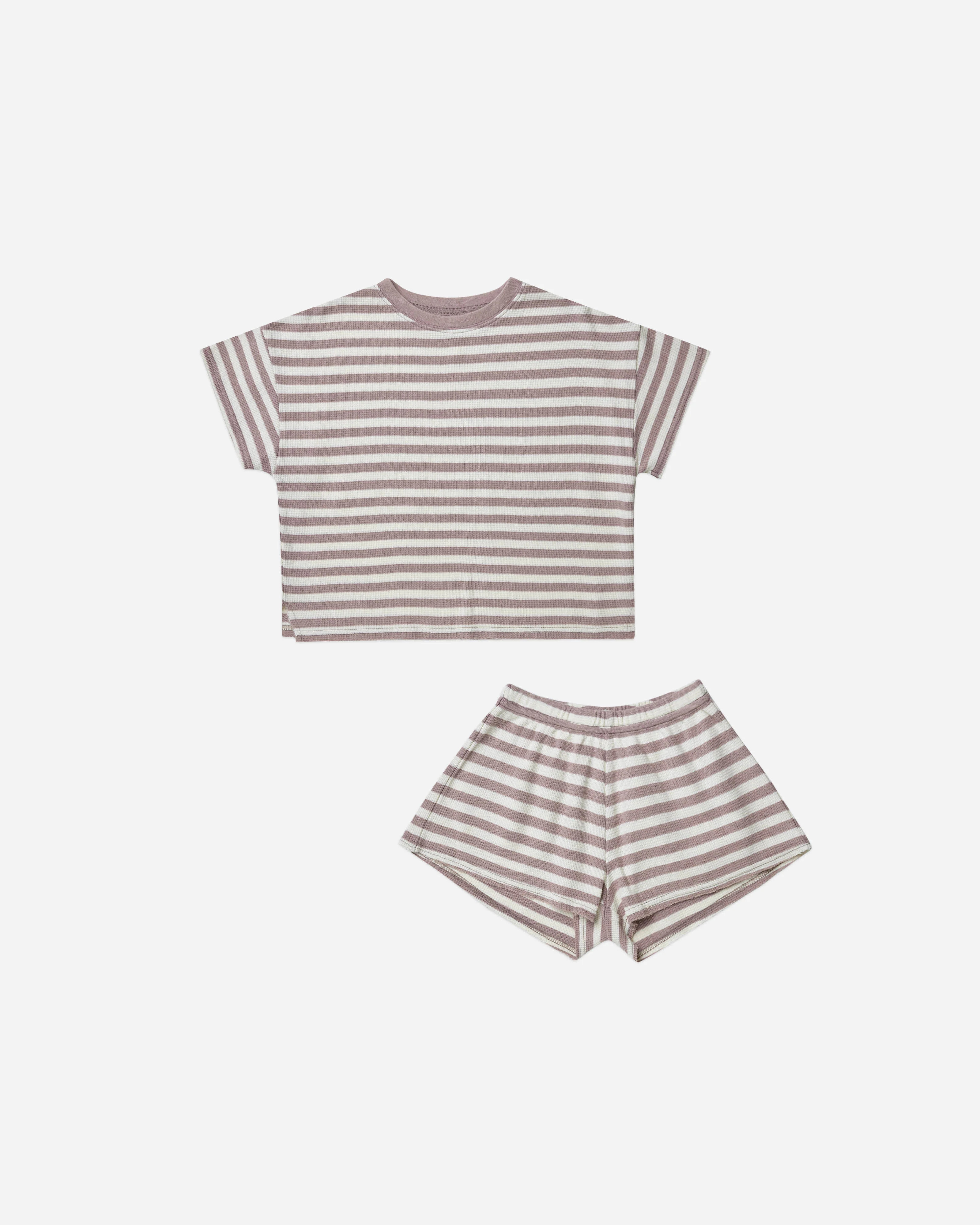 summer waffle set || purple stripe | Rylee + Cru