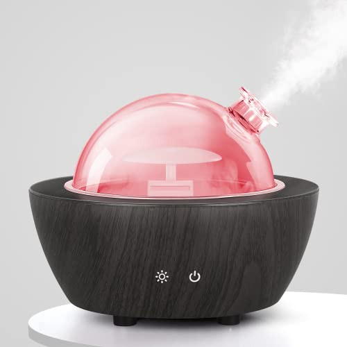 Glass Essential Oil Diffusers ，280ml Aromatherapy Diffuser for Essential Oils Large Room， BPA-Free Cool Mist Humidifier with 7 Colors Lights Auto Off for for Office, Home, Yoga, Spa | Amazon (US)
