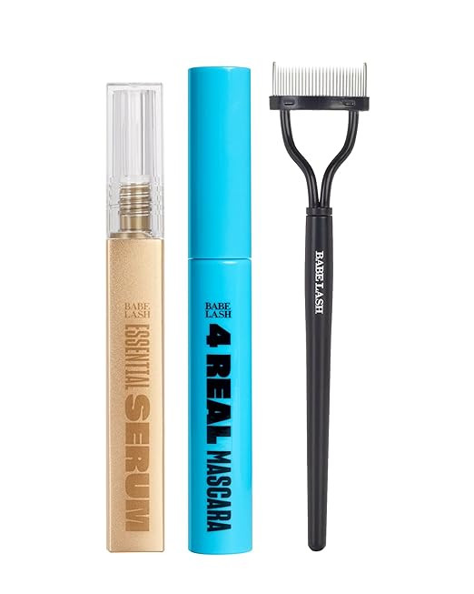 Babe Original Viral Lashes Set for Longer-Looking Eyelashes, Babe Lash Serum, 4 Real Mascara, Pro... | Amazon (US)