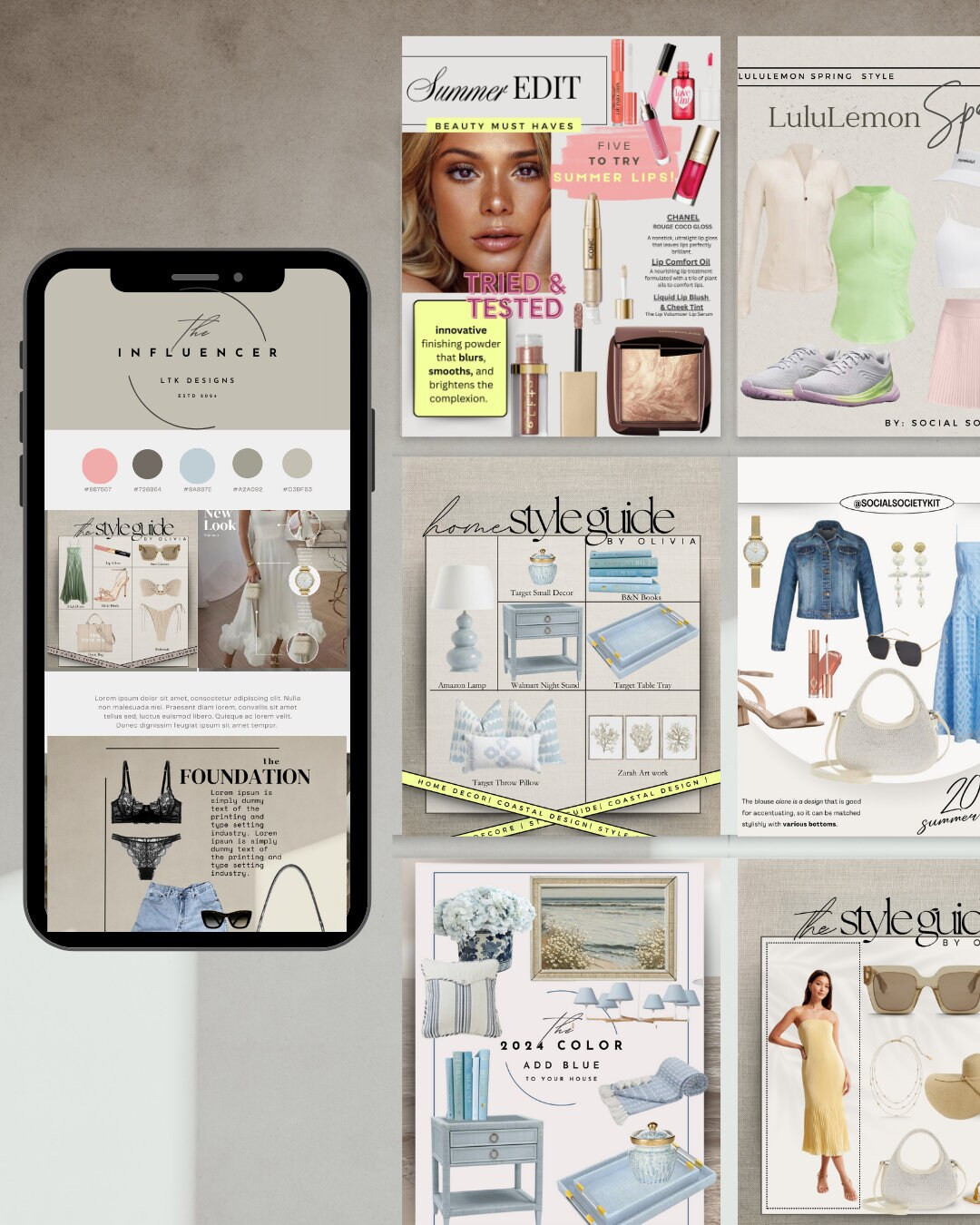 Fully Customizable LTK Template Fashion LTK Template Home Decor LTK Template Beauty Like It to Kn... | Etsy (US)