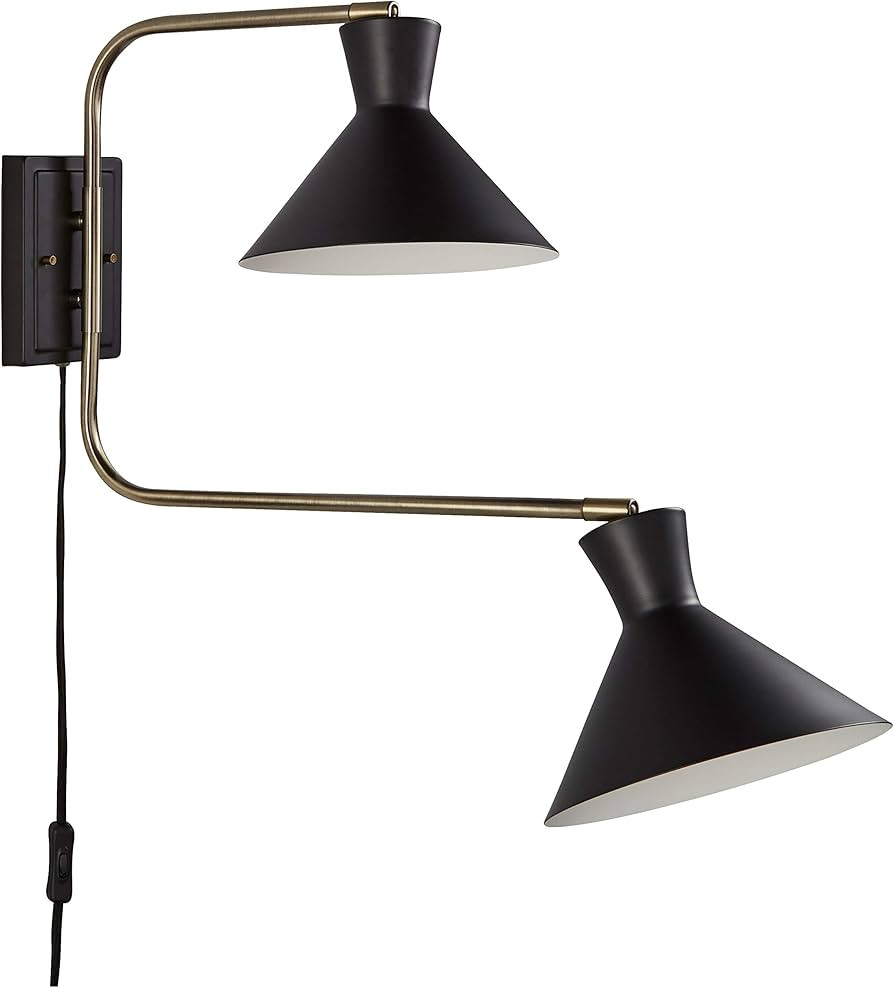 Amazon Brand – Rivet Mid-Century Swiveling Long Arms Pivoting Head Plug-In, Hardwire, or 2-in-1... | Amazon (US)