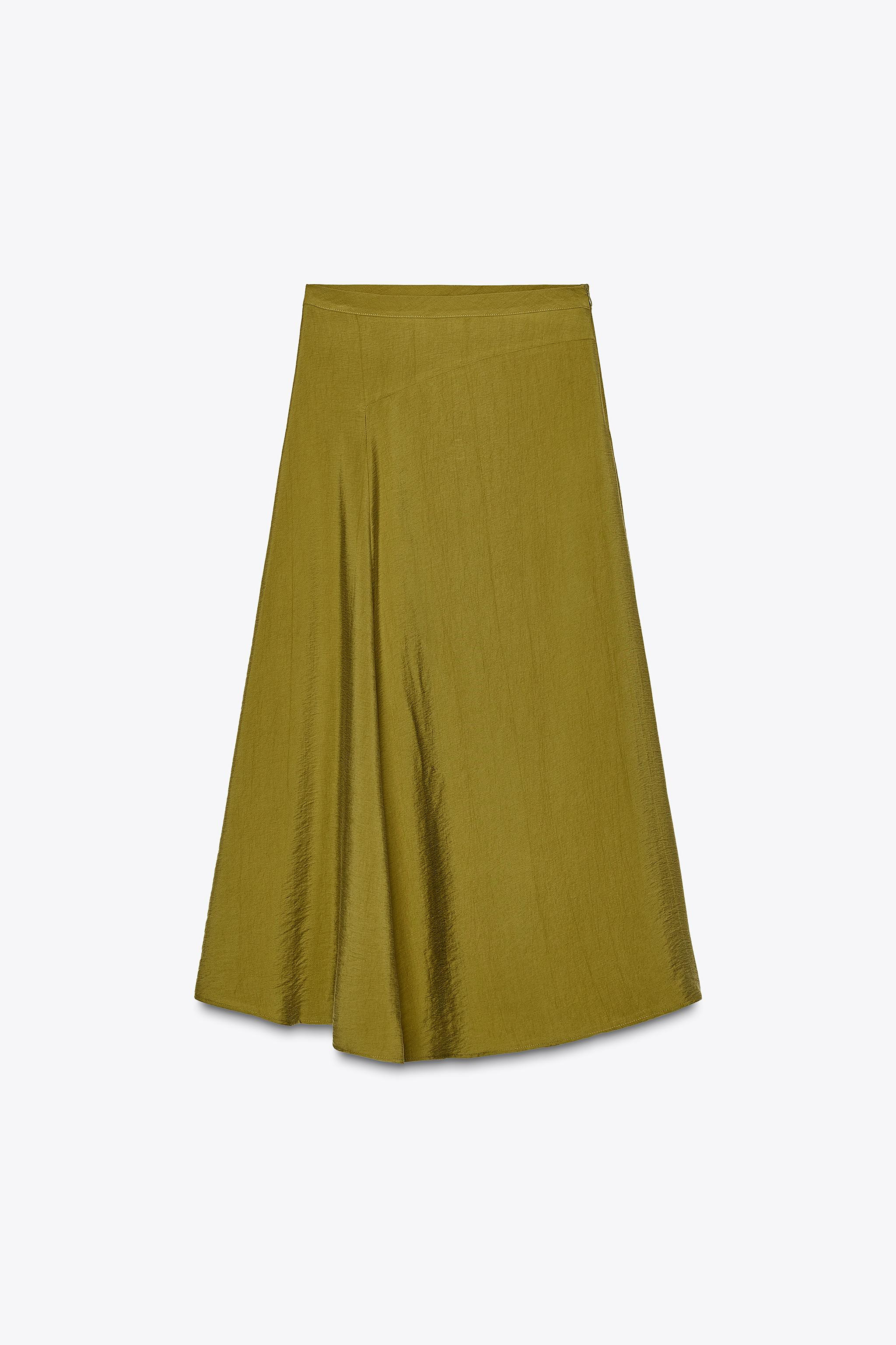 ASYMMETRIC MIDI SKIRT | Zara US