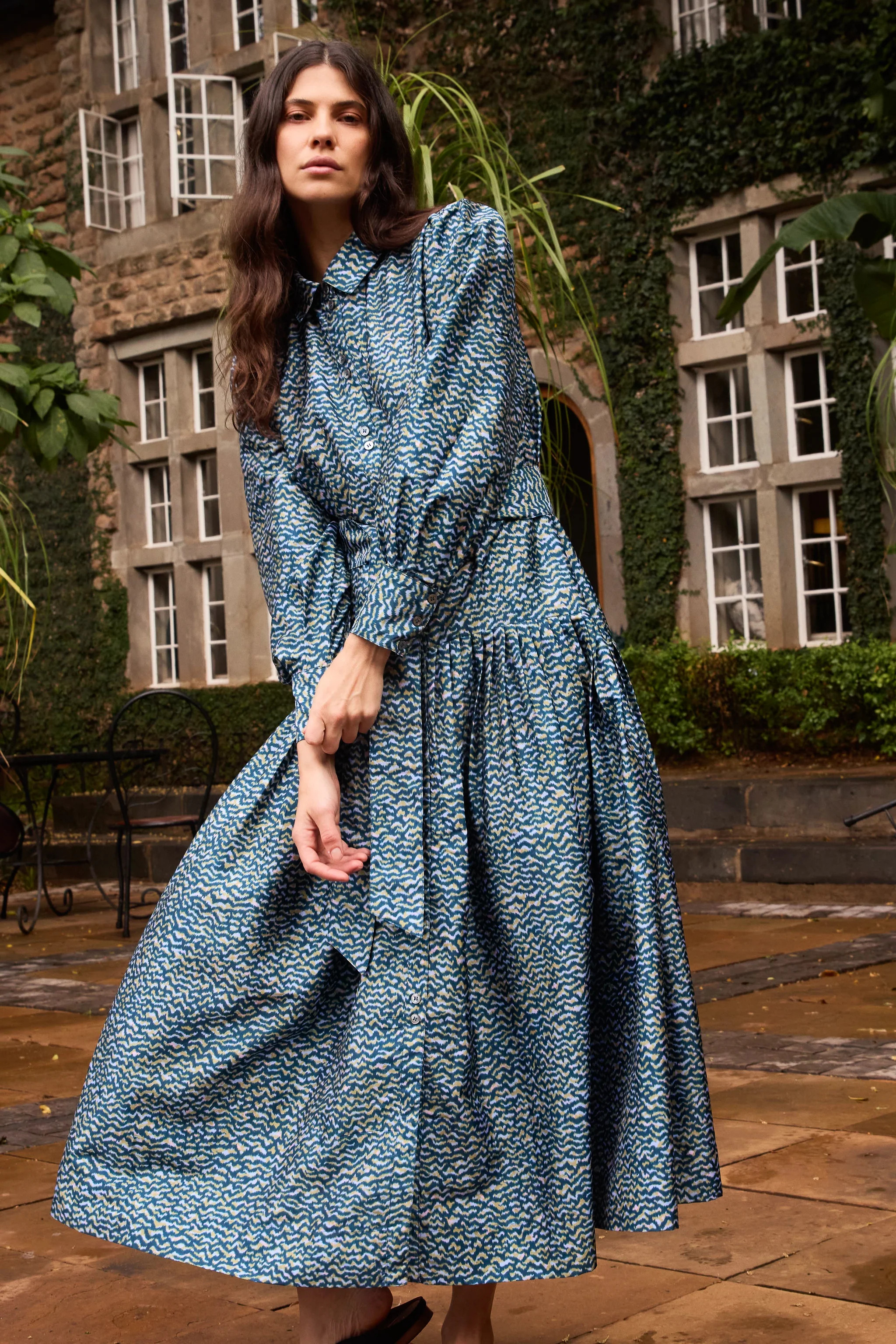 Nora Dress- Jag Navy | Oliphant Design