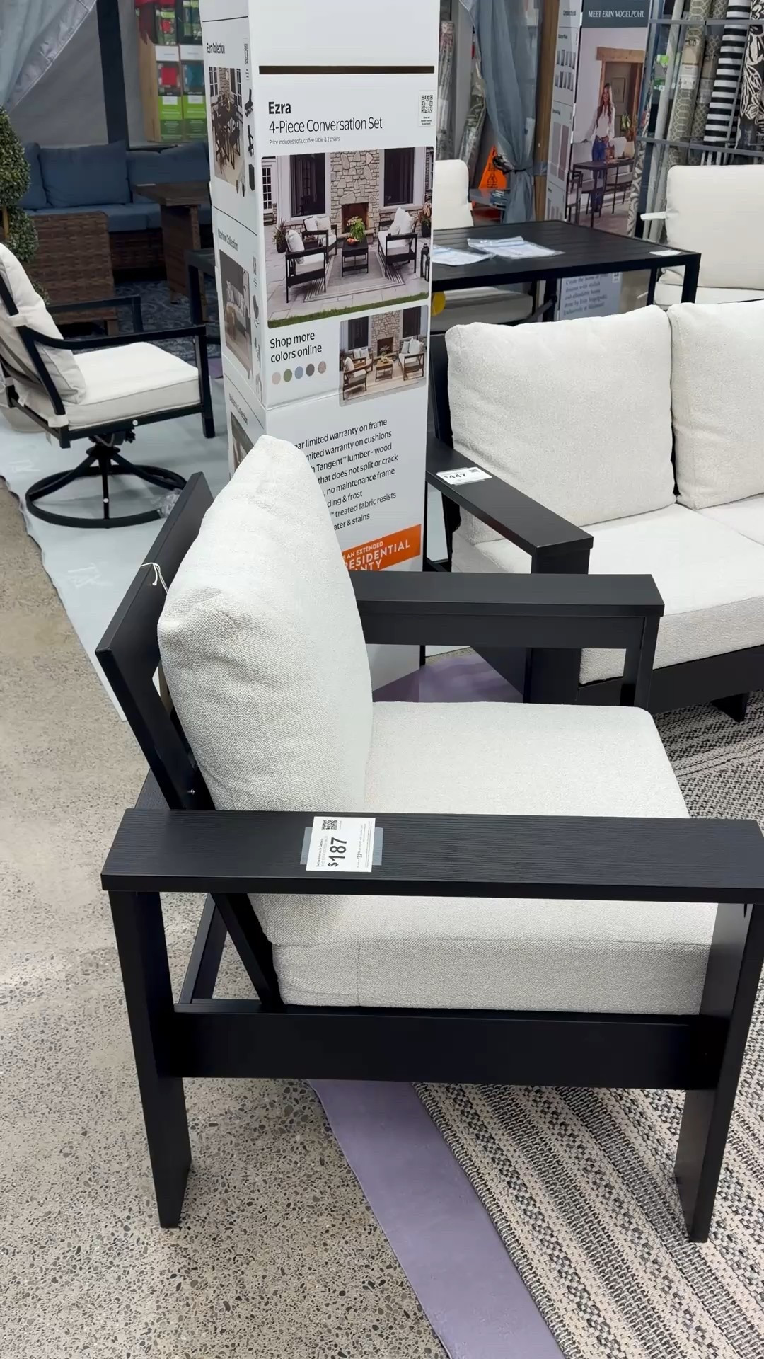 Found the chair in stock online, waiting for the sofa to be restocked! Linked a similar 4 and 5 piece set :)

Home, home decor, home finds, patio, patio styling, outdoor chair, outdoor conversation set, Walmart, Walmart home, Walmart outdoor, accent chair 

#LTKSeasonal #LTKHome