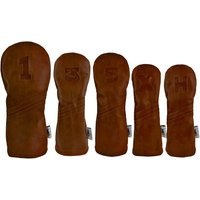 Brown Out -Brown On Brown- 5 Piece Leather Golf Headcover Set By Sunfish - Driver Fairway Hybrid | Etsy (US)