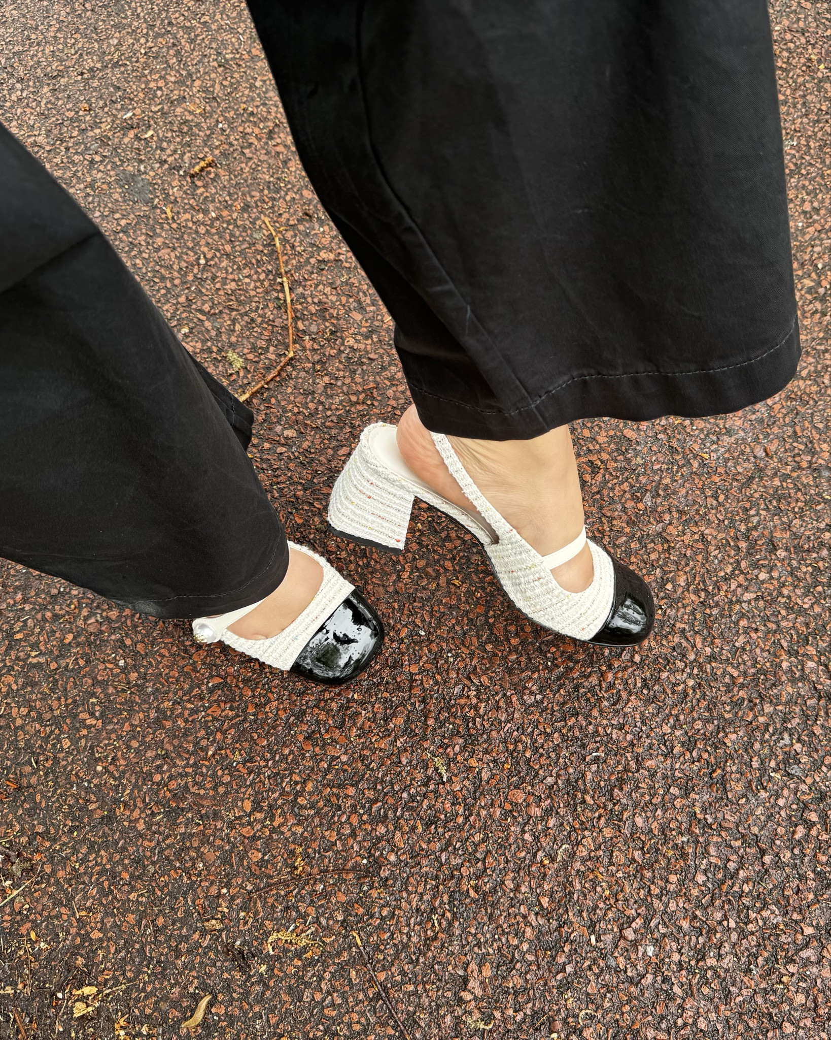 Ruffles, sling backs, and workday sass.

Wore this polished black & white combo to the office today—loving how the ruffle detail adds a soft contrast to these structured black wide-leg trousers. Finished the look with classic Mary Jane slingbacks, a sleek black belt, and a go-to shoulder bag. Timeless, comfy, and boss-ready.l! 💫

Shoes: 37
Pants: 36 EUR
Top: S

#LTKeurope #LTKnederlands #LTKspring