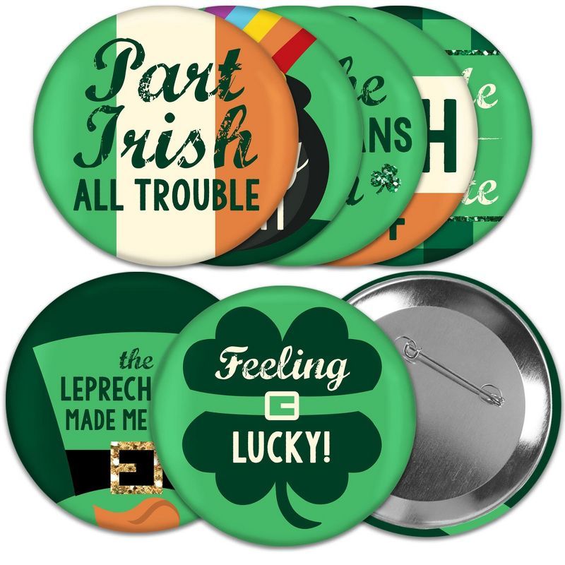 Big Dot of Happiness St. Patrick's Day - 3 inch Saint Patty's Day Party Badge - Pinback Buttons -... | Target