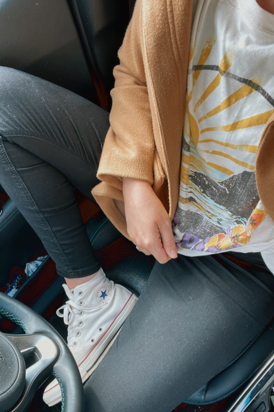 Love this oversized Target tee! I’m in the medium. Everything else linked! Coat is old but found a similar style! Any camel coat will do. 💗

#LTKsalealert #LTKstyletip #LTKunder50