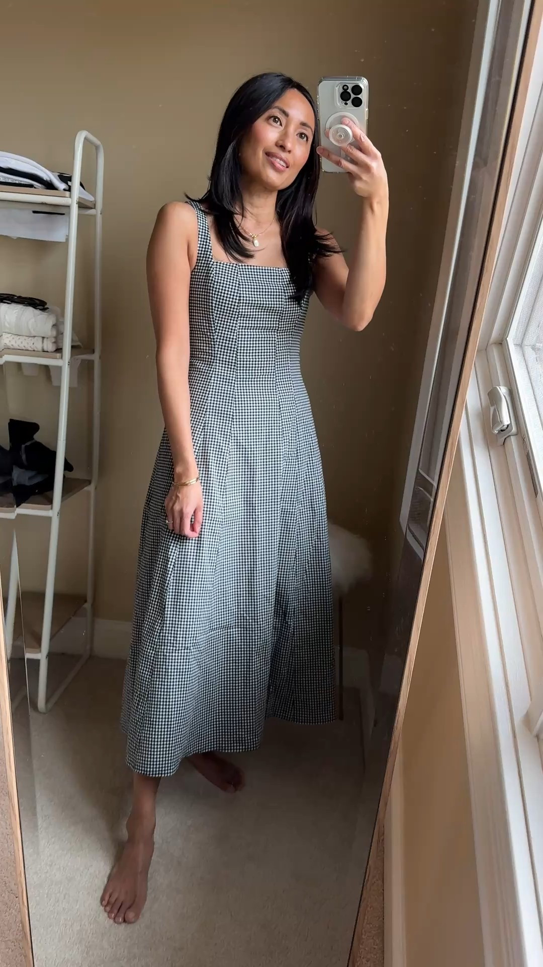 Perfect Spring & Summer Classic Dress. 
-I’ve been sharing a lot of dresses lately. Tis the season for dress-y occasions. 
-This one would work for vacation or can be dressed up for social events for the warmer months. 
-Classic styles like this one are always safe. Especially when the fit is good like this one. 
-Material is a cotton blend with stretch. Straps are adjustable. It is lined and feels cool and comfortable to wear. True to size. Comes in regular, tall, and petite. 
-Multiple colors and prints available. 
-Handbags: straw tote, woven leather, and mini woven neoprene. 
-Shoes: straw slide sandals, chunky slide sandals, mesh flats. 


#LTKOver40 #LTKSpringSale #LTKTravel