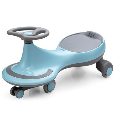 Costway Wiggle Car Ride-on Toy w/ Flashing Wheels for Toddlers & Kids Blue | Target