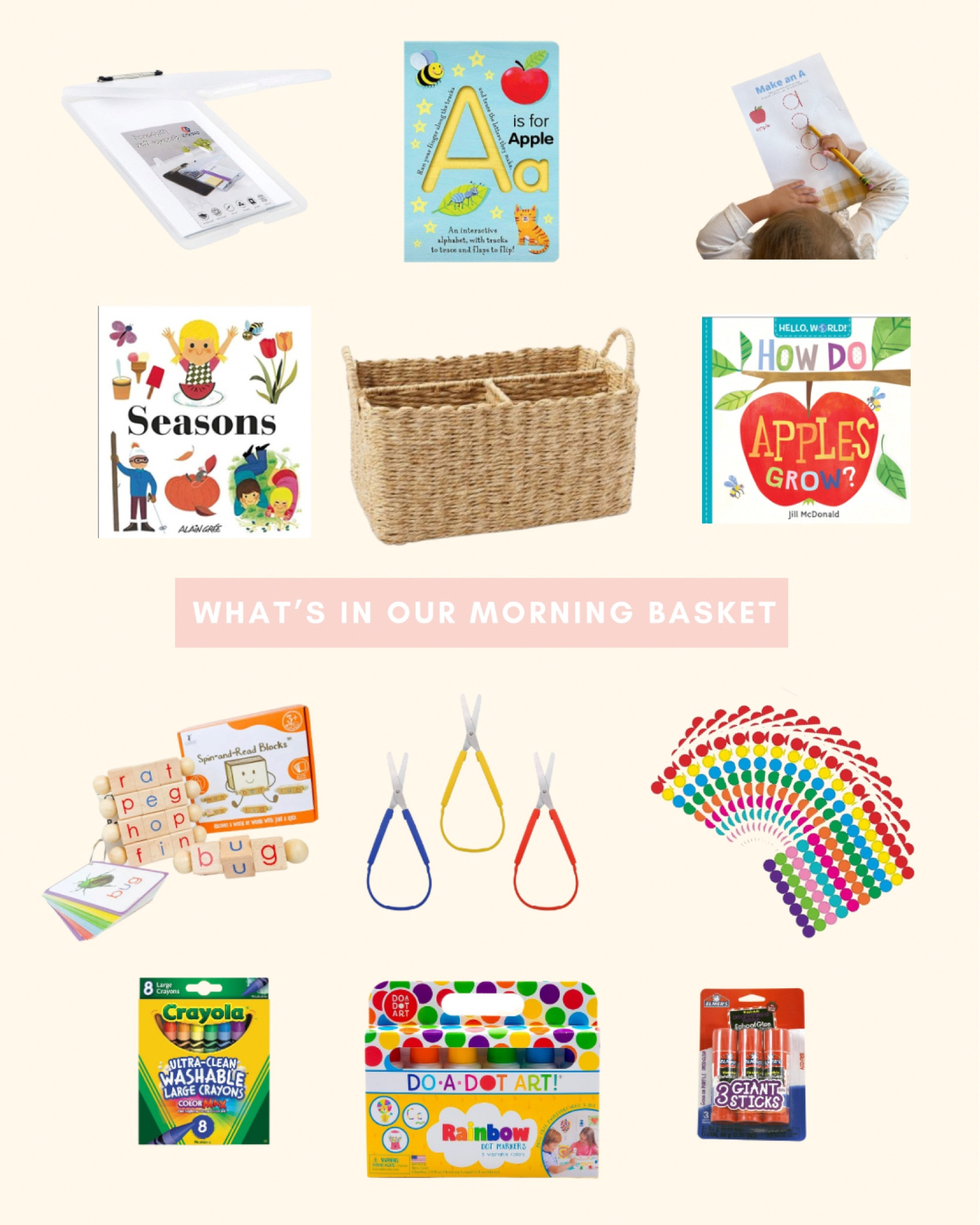 What we recommend including in your morning basket alongside our activity pages from the starter kit 🩵

#LTKSeasonal #LTKkids #LTKBacktoSchool