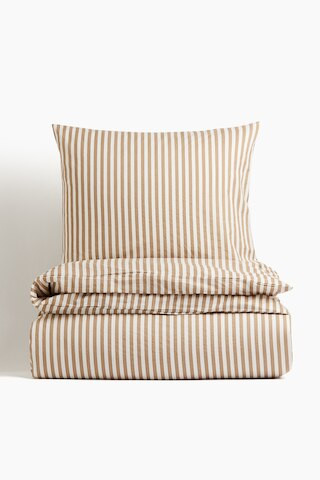 H & M - Cotton Twin Duvet Cover Set - Beige | H&M (US + CA)
