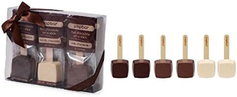 Hot Chocolate Sticks - 6 Pack Classic Gift Box - Dark, Milk, Vanilla White Chocolate | Amazon (US)