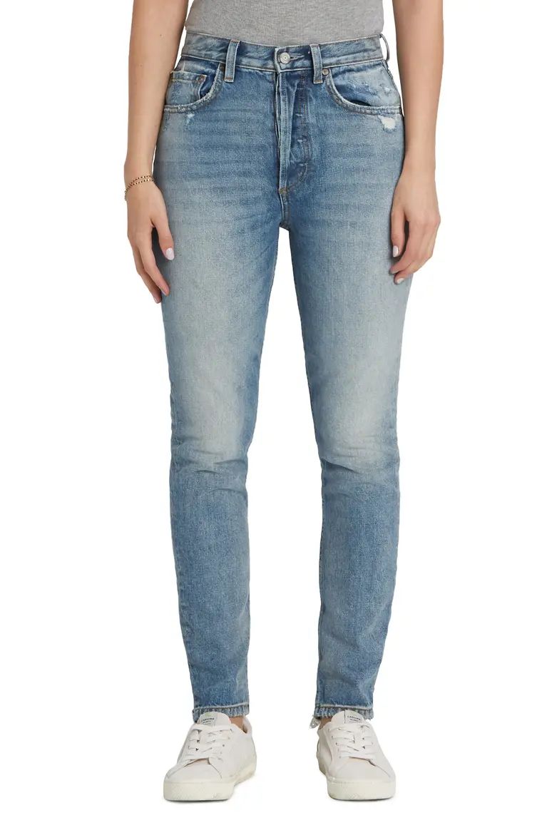 The Billy High Waist Distressed Nonstretch Jeans | Nordstrom