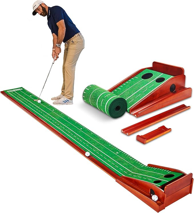 Perfect Practice Golf Putting Mat with Ball Return - Portable Practice Putting Green - Training A... | Amazon (US)
