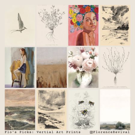 Portrait oriented art isn’t always the easiest to find, but there are tons of options out there! Juniper Print Shop even makes it easy by allowing you to filter by orientation. 
Here are some of my favorite options for vintage art prints - all super affordable, so no worries if you like to switch things up often! 

#LTKstyletip #LTKhome #LTKunder50