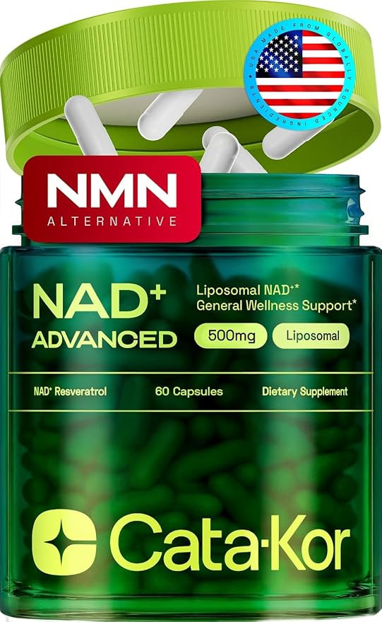 Cata-Kor Liposomal NAD+ Supplement with Resveratrol – Advanced NAD Resveratrol | Amazon (US)