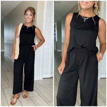 This Walmart matching set was a best seller from last week! So many ways you can style this one. Perfect for everything from lounging around, travel style, and even every day with some cute sandals! It runs true to size.

Walmart fashion. Matching set. LTK under 50. 