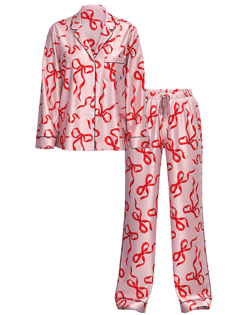 Glazed Satin Long Pajama Set | Victoria's Secret (US / CA )