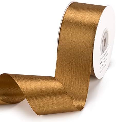 IHKFILAN Double Faced Satin Ribbon 1.5Inchx25 Yards Double Sided Solid Polyester Ribbon for Gift Wra | Amazon (US)
