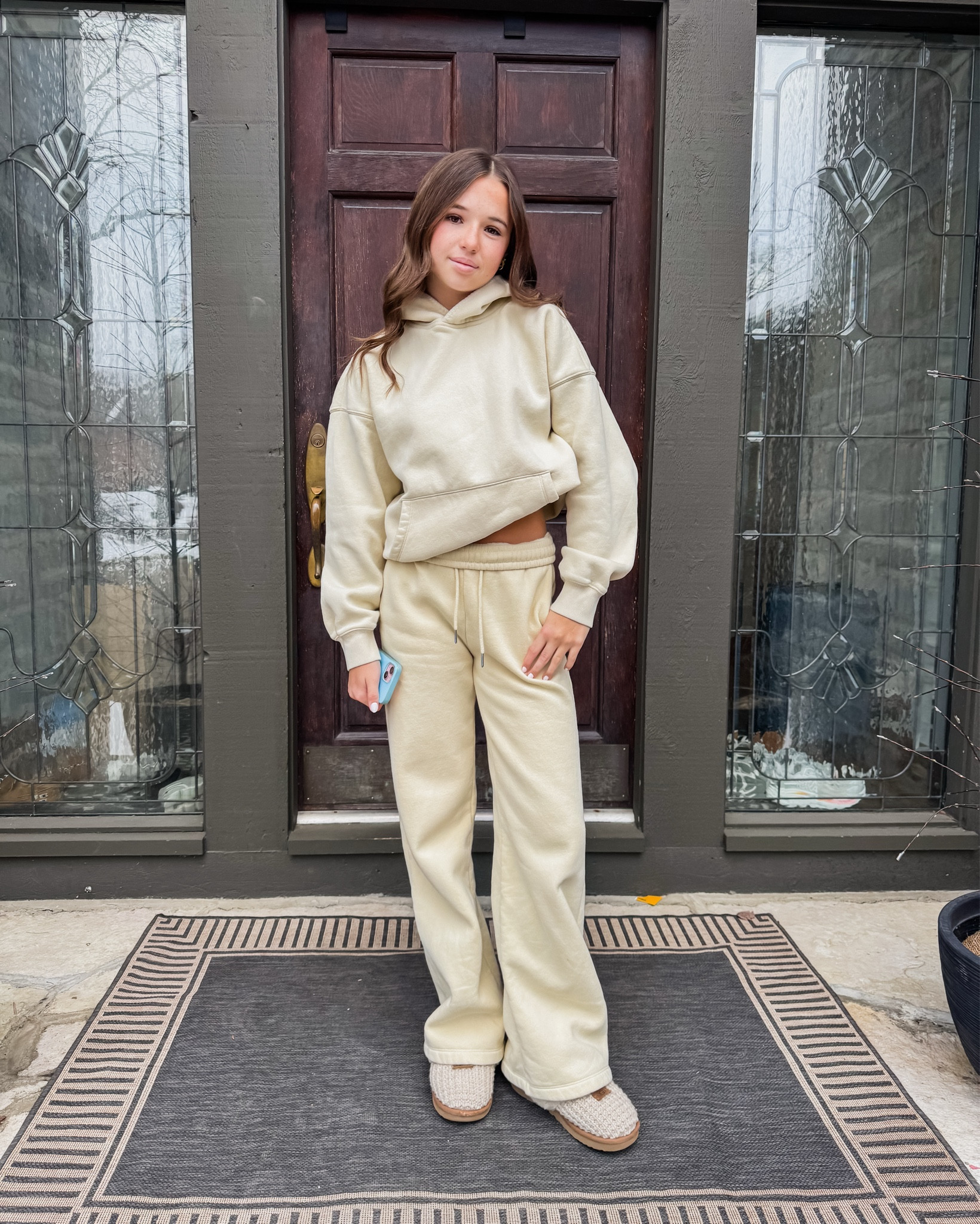 What Drew wore. Teen style  
Matching sweat set. 
XXS pants, XS hoodie. 

#LTKKids #LTKootd