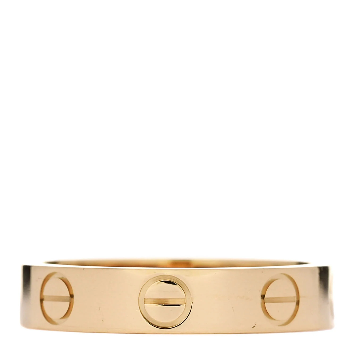 18K Yellow Gold 3.5mm LOVE Wedding Band Ring 48 4.5 | FASHIONPHILE (US)