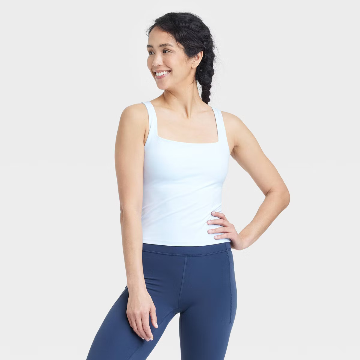 Women's Everyday Soft Square Neck Support Tank Top - All In Motion™ | Target