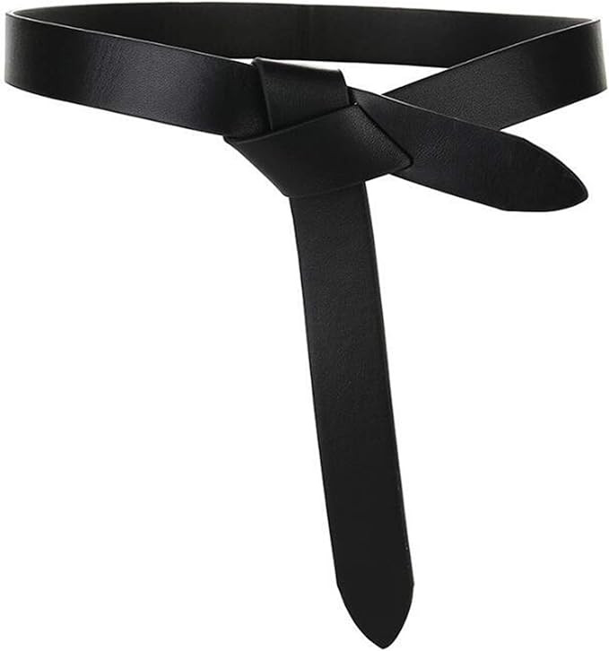 QXYOGO Belts Women Knot Belts For Women Soft Leather Knotted Strap Belt Long Dress Accessories La... | Amazon (UK)