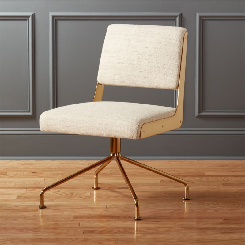 Rue Cambon Cream Office Chair + Reviews | CB2 | CB2