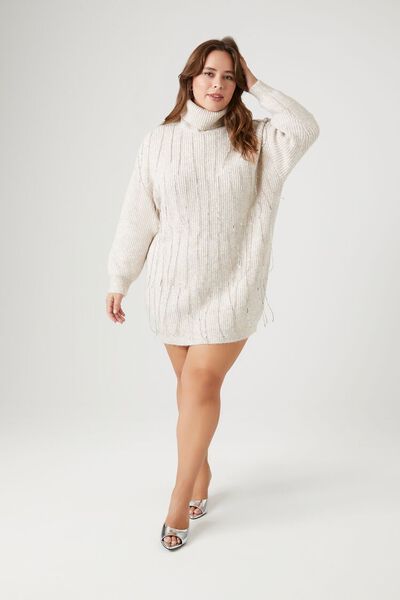 Plus Size Rhinestone Sweater Mini Dress | Forever 21 | Forever 21 (US)