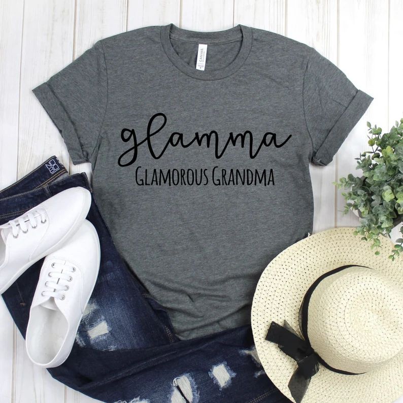 Grandmother Shirt - Glamma Glamorous grandma Shirt - Granny T Shirt - Grandma Shirts - Gift For G... | Etsy (US)