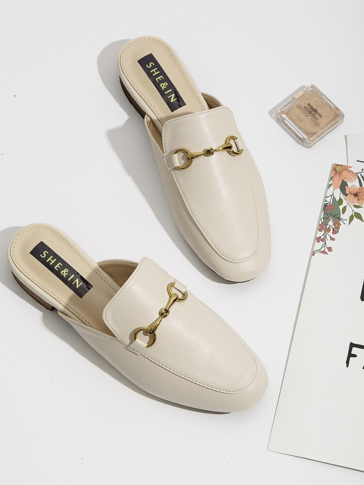 Metal Decor Flat Mules | SHEIN