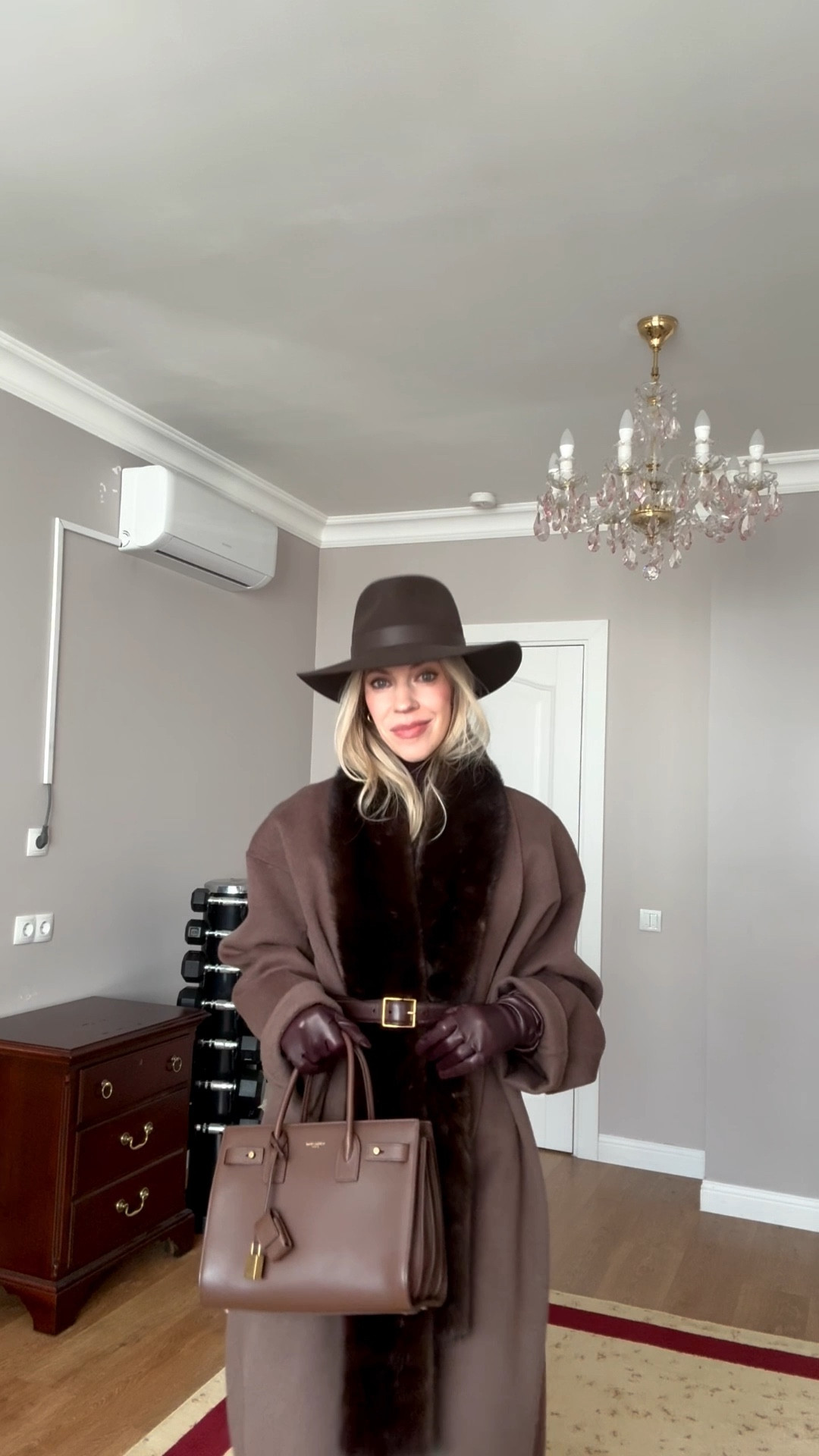 Winter ootd, GRWM, brown wool coat, fur scarf, brown wool hat, Zara jeans, brown lug sole boots

#LTKgrwm #LTKOver40 #LTKootd