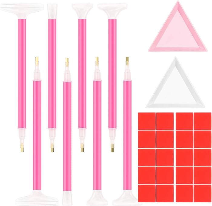 30PCS Rhinestone Picker Tool 8pcs Acrylic Rhinestones Pen Applicator Dual-Ended DIY Nail Art Dott... | Amazon (US)