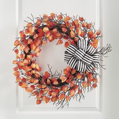 Ominous Orange Wreath | Grandin Road | Grandin Road